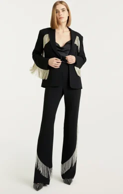Beaded Fringe Ira Blazer