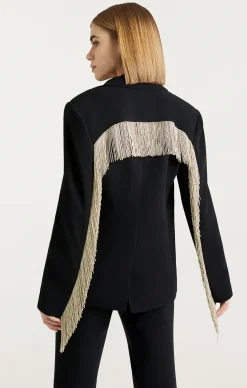 Beaded Fringe Ira Blazer