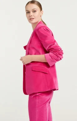 Chenille Velvet Scrunched Cheyenne Blazer