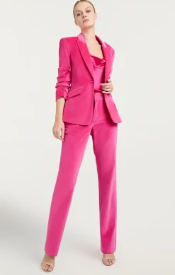 Chenille Velvet Scrunched Cheyenne Blazer
