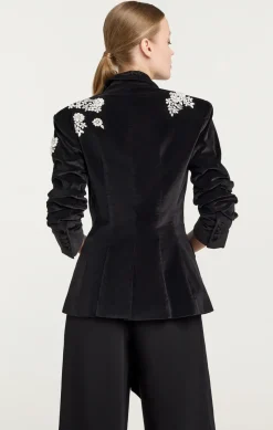 Crystal Ivy Chenille Scrunched Cheyenne Blazer