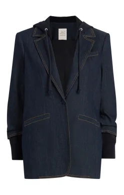 Denim Hooded Khloe Blazer