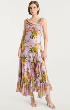 Faded Chrysanthemum Raya Dress