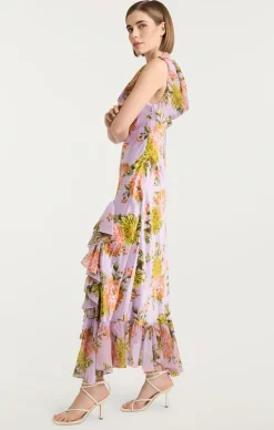 Faded Chrysanthemum Raya Dress