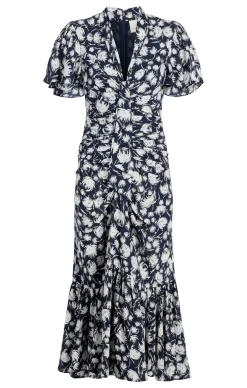 Graphic Floral Peeta Dress