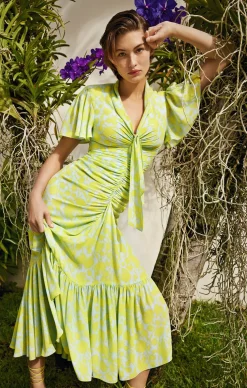 Graphic Floral Peeta Dress