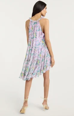 Light Washed Floral Sleeveless Phyllis Dress