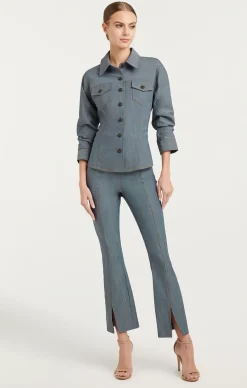 Reverse Denim Scrunched Canyon Jacket