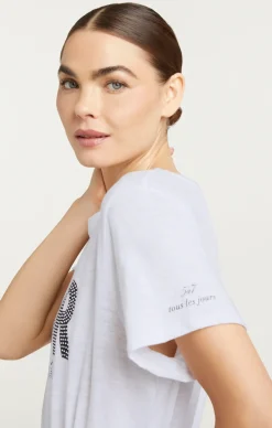 Rhinestone Amour Sil Vous Plait Tee