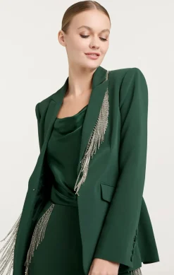 Rhinestone Fringe Embellished Cheyenne Blazer