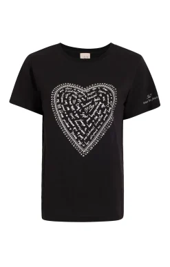 Rhinestone Love Letter Heart Tee