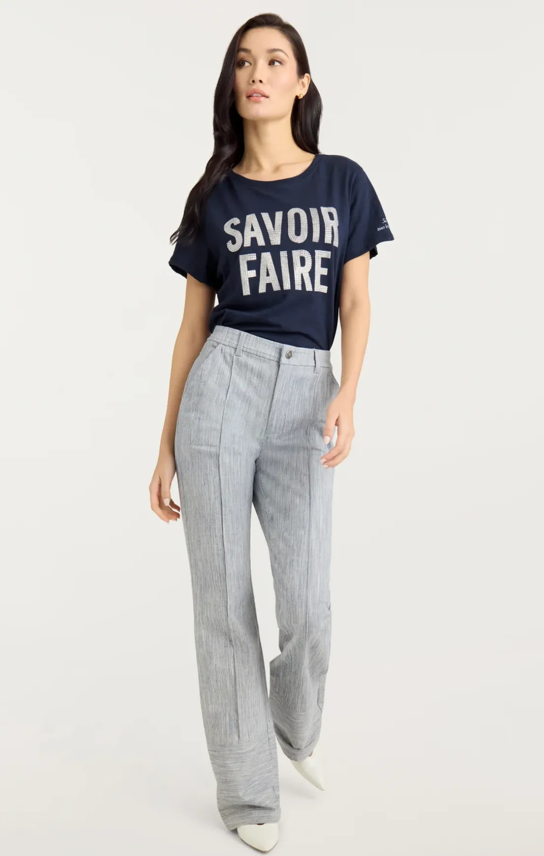 Rhinestone Savoir Faire Tee