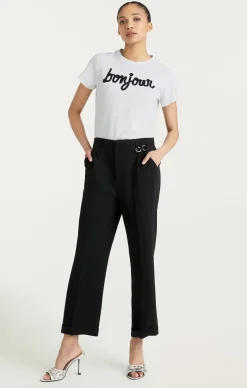 Shrunken Fringe Bonjour Tee