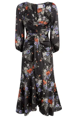 Three Quarter Sleeve Walker Dress