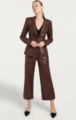 Vegan Leather Louisa Blazer
