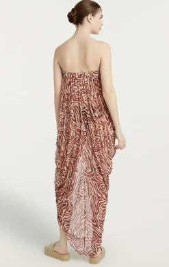 Woodblock Zebra Libbie Coverup